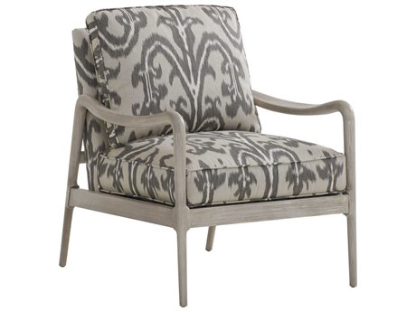 Barclay Butera Upholstery Leblanc Brown Fabric Accent Chair