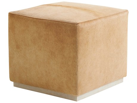 Barclay Butera Upholstery Colby Portola Leather Ottoman
