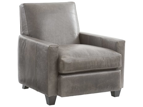 Barclay Butera Upholstery Vista Ridge Gray Leather Accent Chair