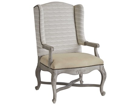 Barclay Butera Upholstery Patras Beige Leather Accent Chair