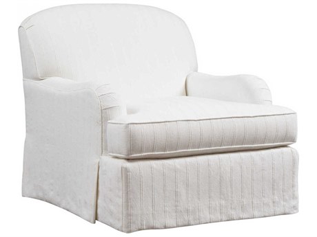 Barclay Butera Upholstery Woods Cove Swivel Fabric Accent Chair