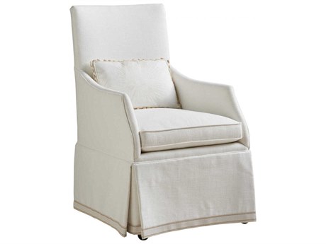 Barclay Butera Upholstery Adelaide Beige Upholstered Arm Dining Chair
