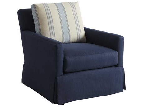Barclay Butera Upholstery Harlow Swivel Beige Fabric Club Chair
