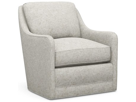 Barclay Butera Upholstery Swivel Gray Accent Chair