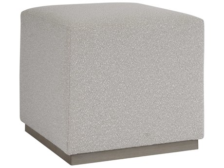 Barclay Butera Upholstery Driftwood Gray Upholstered Ottoman