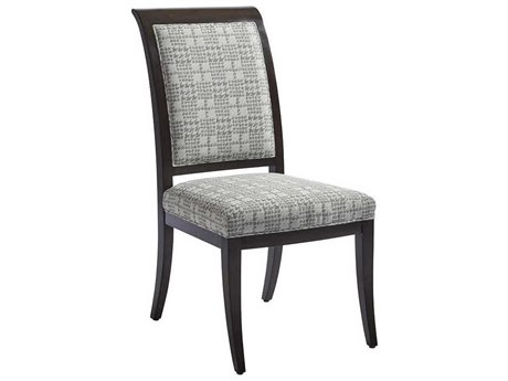 Barclay Butera Brentwood Kathryn Leather Brown Upholstered Side Dining Chair