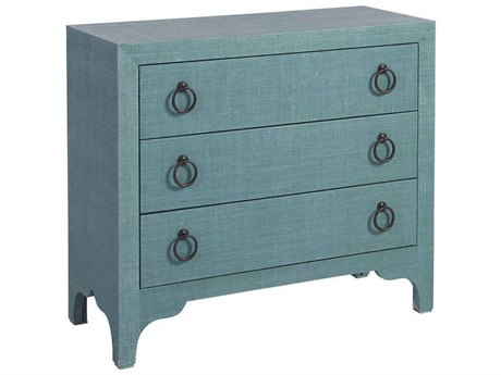 Barclay Butera Newport Balboa Island 3-Drawers Green Chest Nightstand