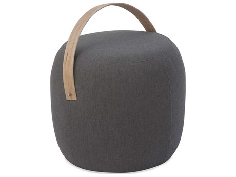 Braxton Culler Outdoor Olivia Teak Fabric Cushion Ottoman