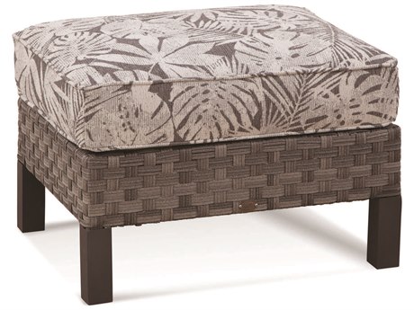 Braxton Culler Outdoor Luciano Granite Wicker Cushion Ottoman