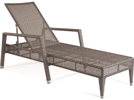 Braxton Culler Outdoor Edisto Pewter Wicker Chaise Lounge