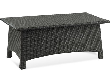 Braxton Culler Outdoor Brighton Pointe Charcoal Wicker Rectangular Coffee Table
