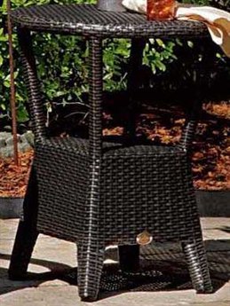 Braxton Culler Outdoor Brighton Pointe Charcoal Wicker Round End Table