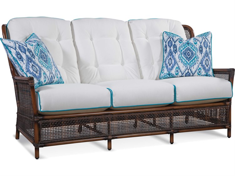 Braxton Culler Outdoor Palermo Russet Wicker Cushion Sofa 440 011