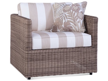 Braxton Culler Outdoor Paradise Bay Driftwood Lounge Chair with Cushion