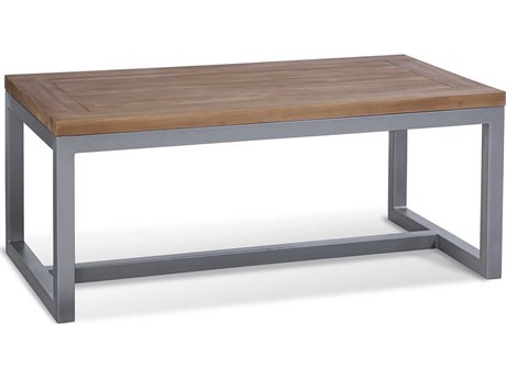 Braxton Culler Outdoor Alghero Teak / Gnmetal Aluminum Rectangular Coffee Table