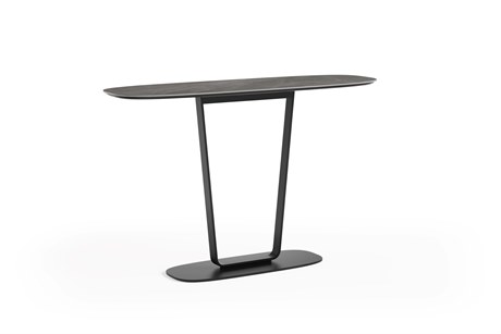 BDI Cloud 9 Rectangular Porcelain Alto Grey Console Table