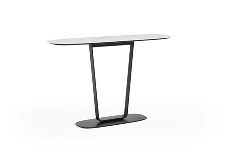 BDI Cloud 9 Rectangular Porcelain Cirrus White Console Table
