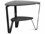 BDI Dino 22" Glass Stone Brushed Carbon Grey End Table  BDI1367ST
