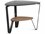 BDI Dino 22" Glass Stone Brushed Carbon Grey End Table  BDI1367ST