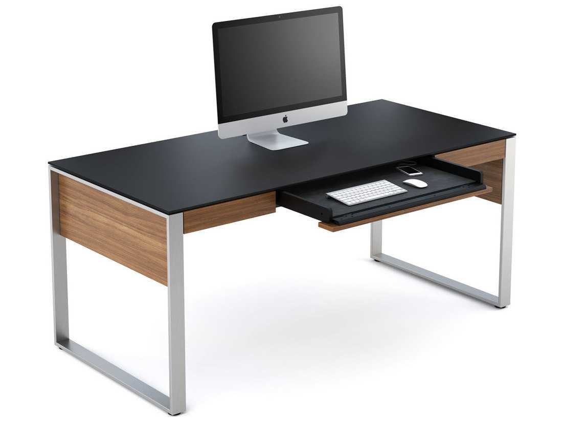 Bdi Sequel 68 X 32 Rectangular Natural Walnut Three Drawer Bdi Sequel 68 X 32 Rectangular Natural Walnut Three Drawer Executive Computer