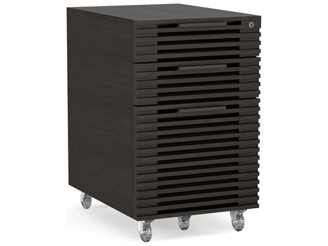 BDI Corridor Charcoal Stained Ash File Cabinet