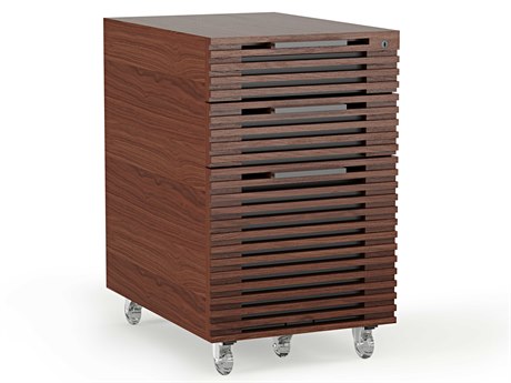 BDI Corridor Chocolate Stained Walnut File Cabinet