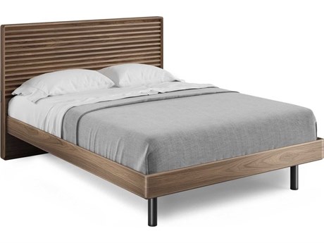 BDI Linq Natural Walnut Brown Wood Queen Platform Bed