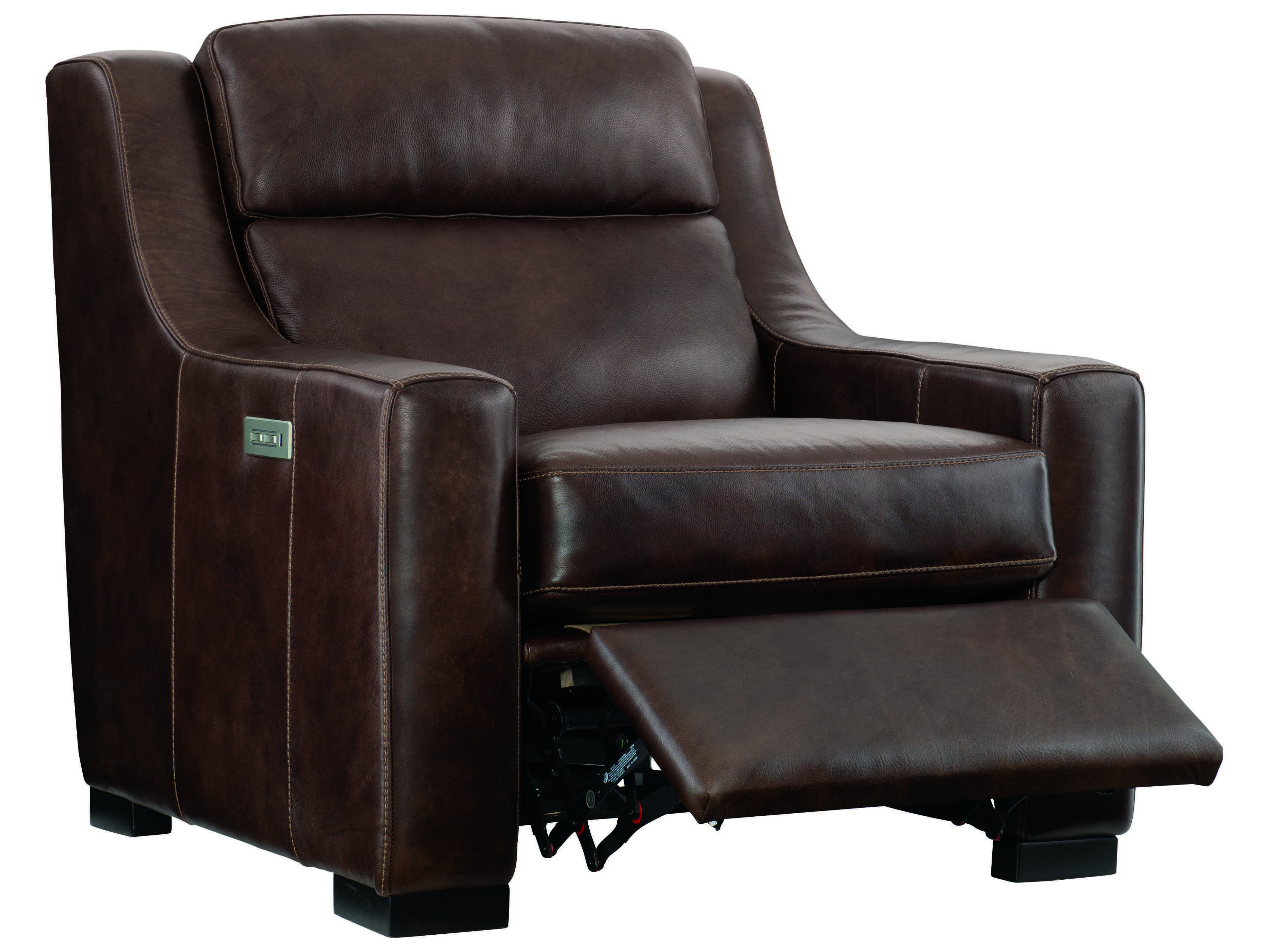 Bernhardt Germain Leather Power Motion Recliner Chair BH2022RO