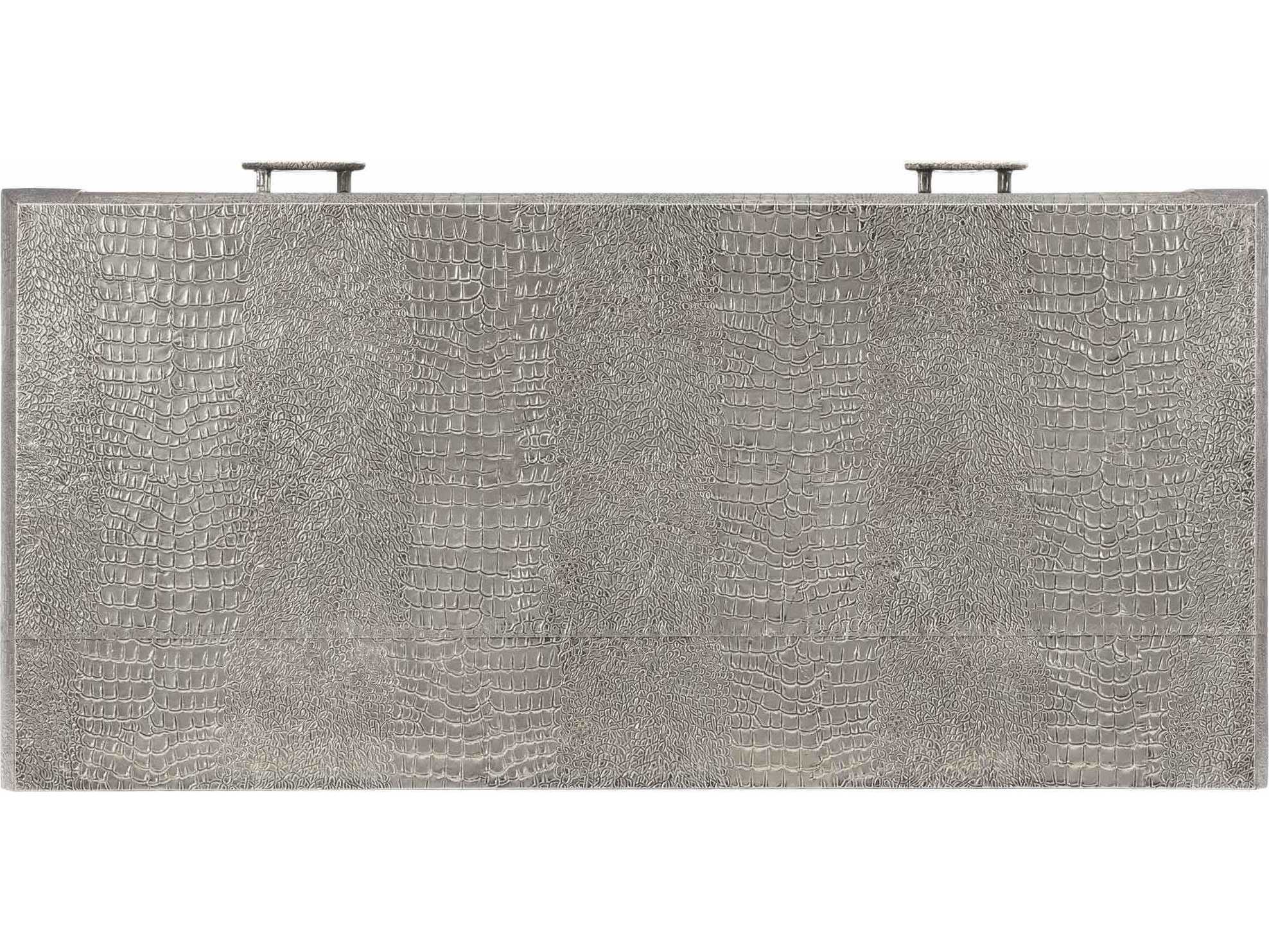 Bernhardt Interiors Finley Antique Silver TwoDrawers Nightstand BH301215