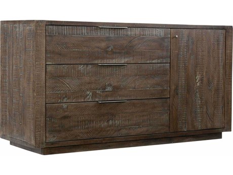 Bernhardt Logan Square Payson 64" Solid Wood Sable Brown Buffet