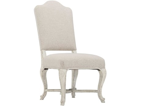 Bernhardt Mirabelle Solid Wood White Upholstered Side Dining Chair