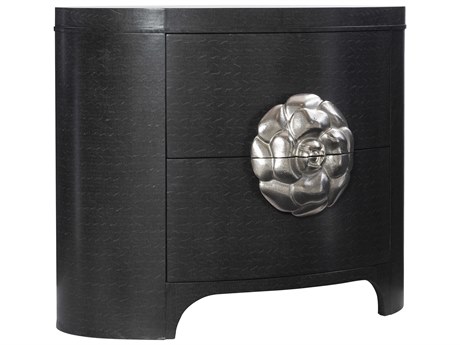 Bernhardt Silhouette 2-Drawers Black Nightstand