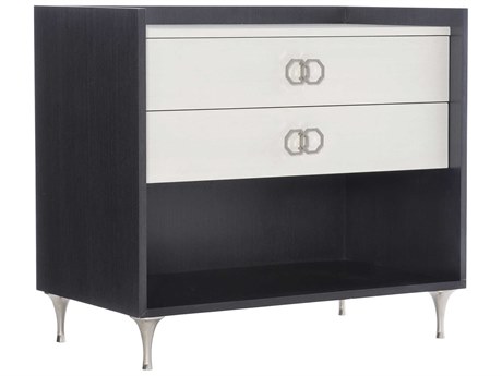 Bernhardt Silhouette 2-Drawers Black Nightstand