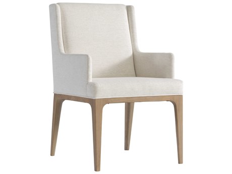 Bernhardt Modulum White Upholstered Arm Dining Chair
