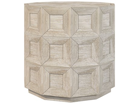 Bernhardt Prado Round Wood Tawny End Table