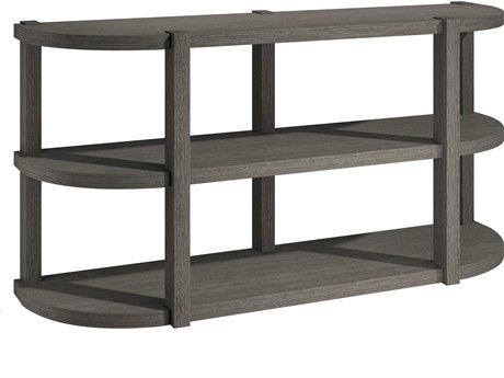 Bernhardt Prado Demilune Wood Porcini Console Table