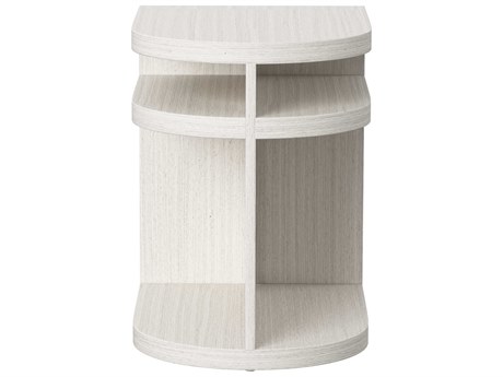 Bernhardt Stratum Demilune Wood Mist End Table
