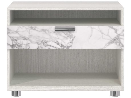 Bernhardt Stratum 1-Drawer White Nightstand