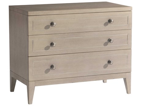 Bernhardt Cornelia 3-Drawers Beige Ash Wood Nightstand