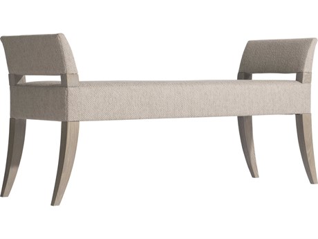 Bernhardt Cornelia Nebbia Beige Upholstered Accent Bench
