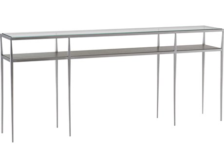 Bernhardt Cornelia Rectangular Glass Nebbia Console Table