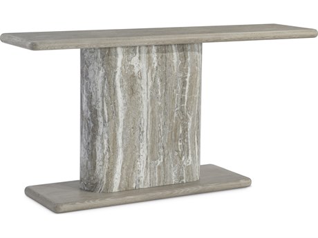 Bernhardt Arcadia Rectangular Wood Clay Console Table