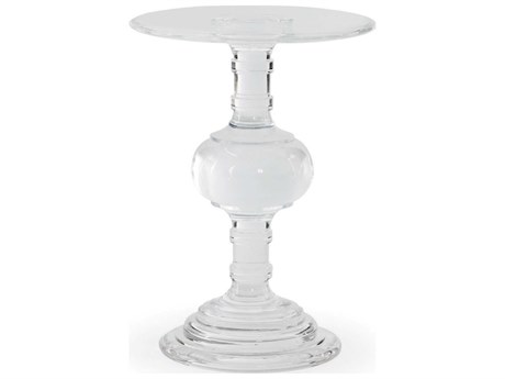 Bernhardt Interiors Casegoods Aubrey Round Clear Chairside Table