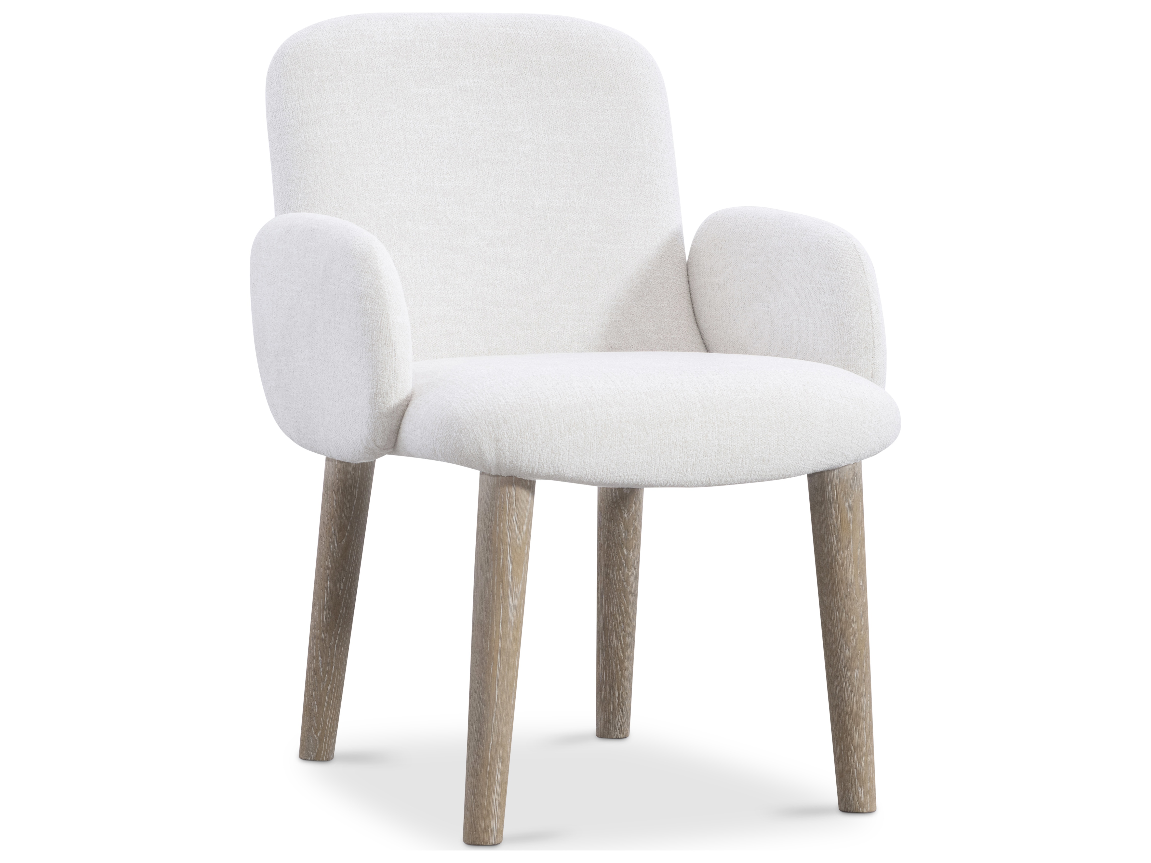 Bernhardt Loggia Beige Upholstered Arm Dining Chair