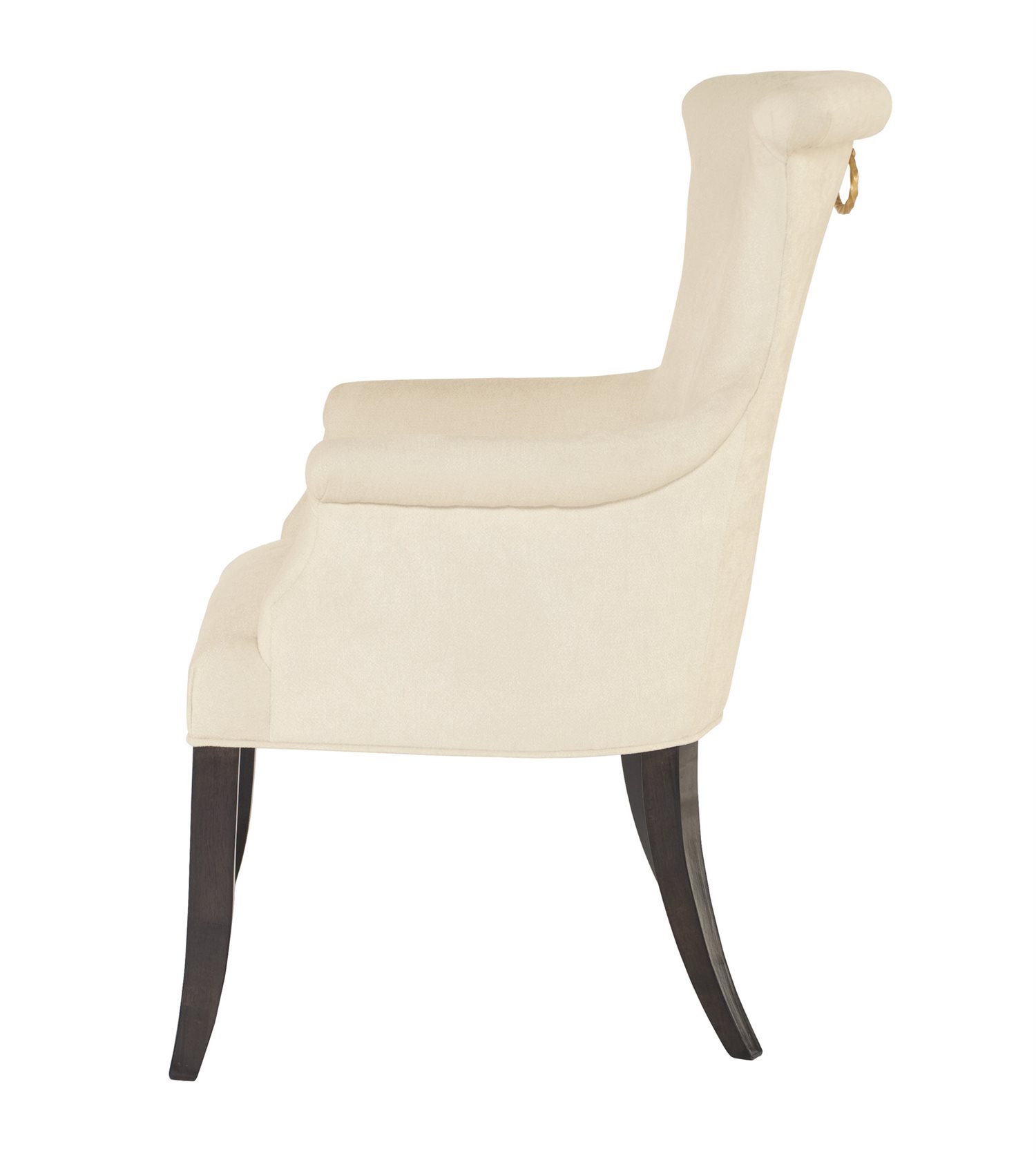 Bernhardt Jet Set White / Caviar Arm Dining Chair BH356542