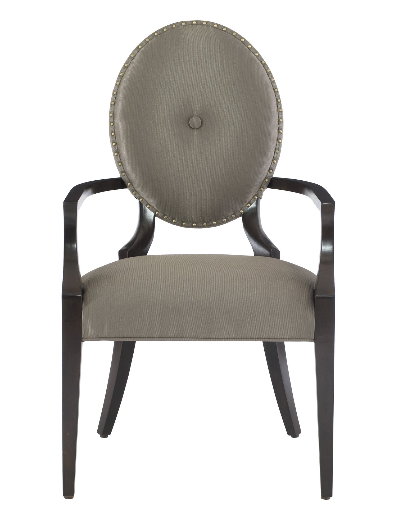 Bernhardt Jet Set Grey / Caviar Arm Dining Chair BH356566