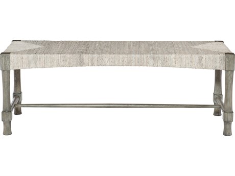 Bernhardt Interiors Casegoods Rustic Gray Light Wash Accent Bench