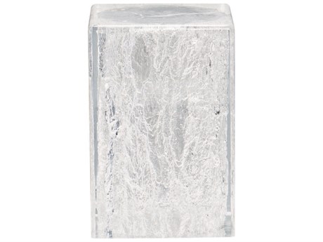 Bernhardt Interiors Arctic Square Plastic Clear Chairside Table