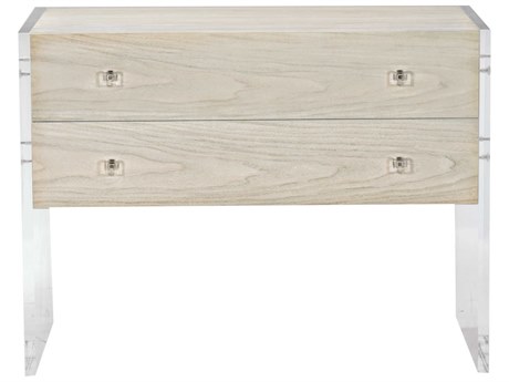 Bernhardt Interiors Casegoods Bellamy 2-Drawers Beige Walnut Wood Nightstand