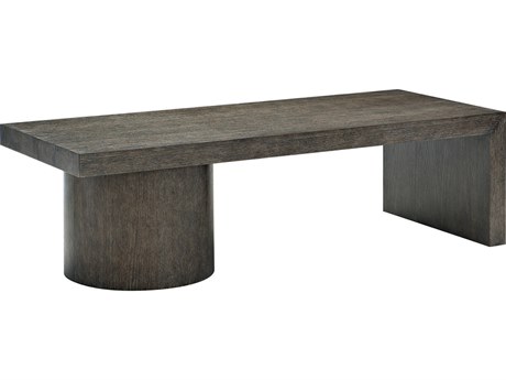Bernhardt Linea Rectangular Wood Cerused Charcoal Cocktail Table